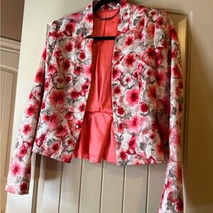 Elie Tahari Vibrant Floral Blazer